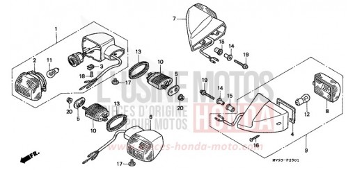 CLIGNOTANT (CBR600FS/3S/T/3T/SET) CBR600FS de 1995
